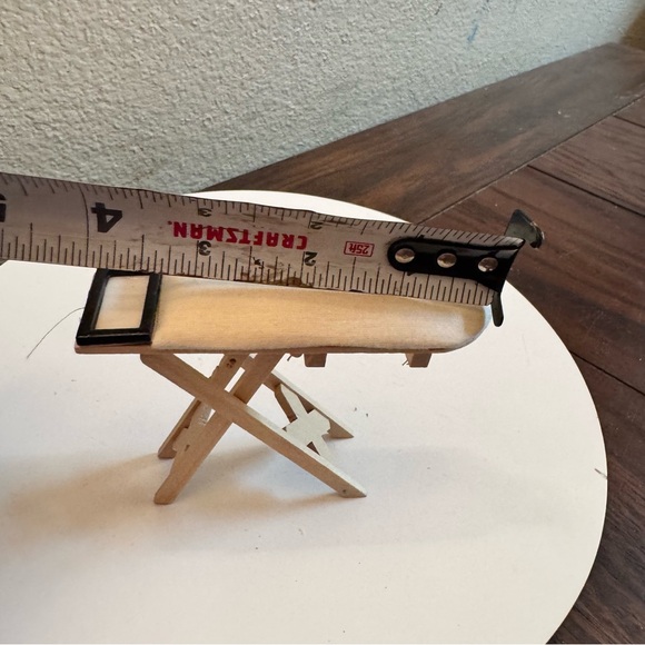 Vintage Miniature Wooden Ironing Board dollhouse furniture - Picture 4 of 5